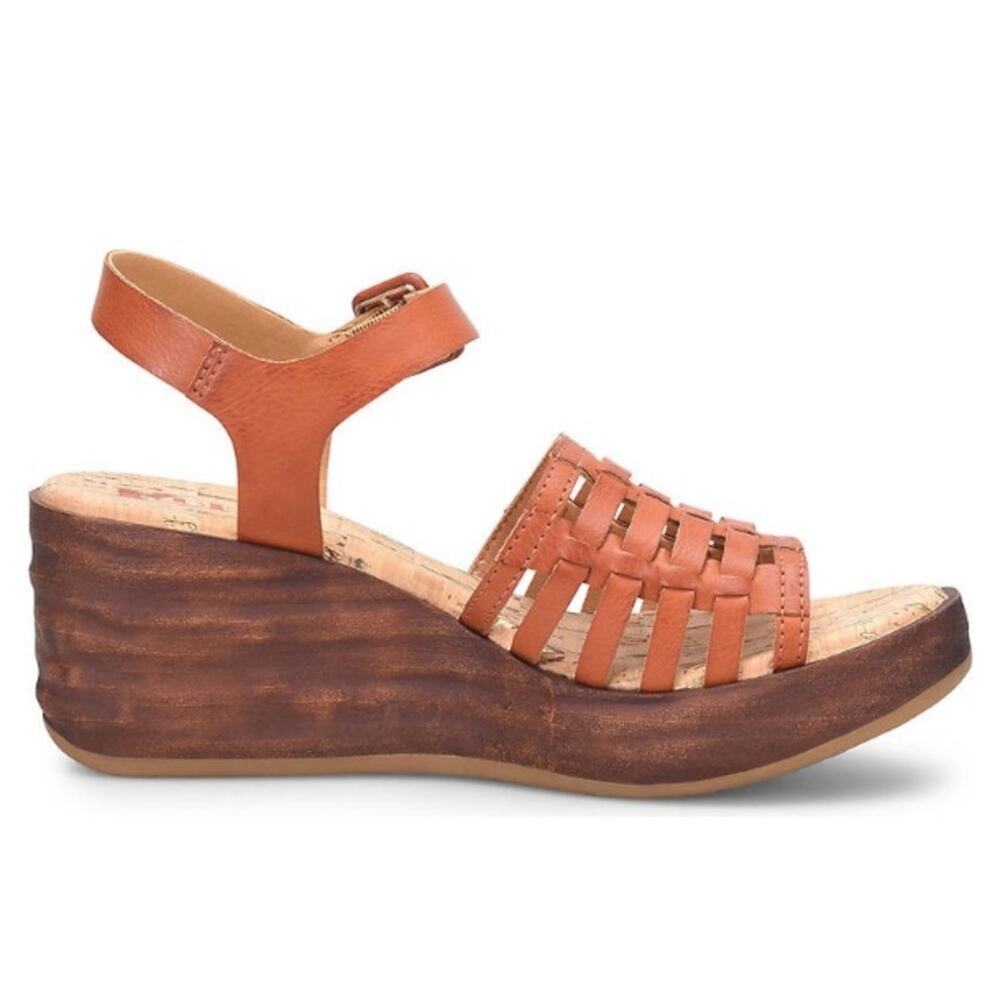 👉Kors Women’s Chic Buckle Closure Comfort Platform Sandals Size 8M - Picture 4 of 5